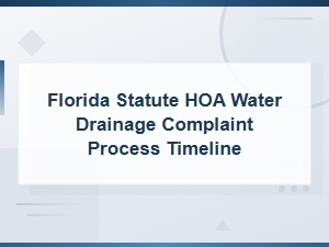 How to Escalate Hoa Drainage Complaints in Florida