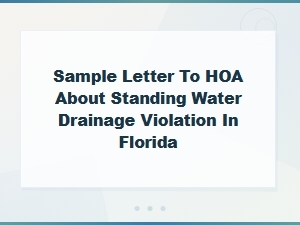 How to Report Standing Water Drainage Violations to Your Hoa