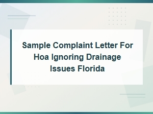 How to File a Drainage Complaint Against Your Florida Hoa